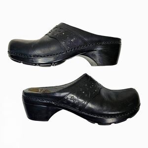 Dansko | Shyanne Clogs Black Leather Mule Shoes Women's Size US 9.5, UK 41